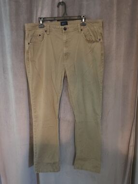 Jachs Men's 38x30 Khaki Straight-Leg Chinos